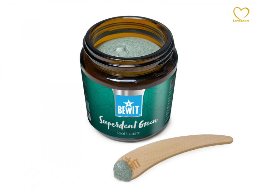 BEWIT Superdent Green - 100 ml - Pečující zubní pasta se Spirulinou - balení: 10 ks (10x100 ml)