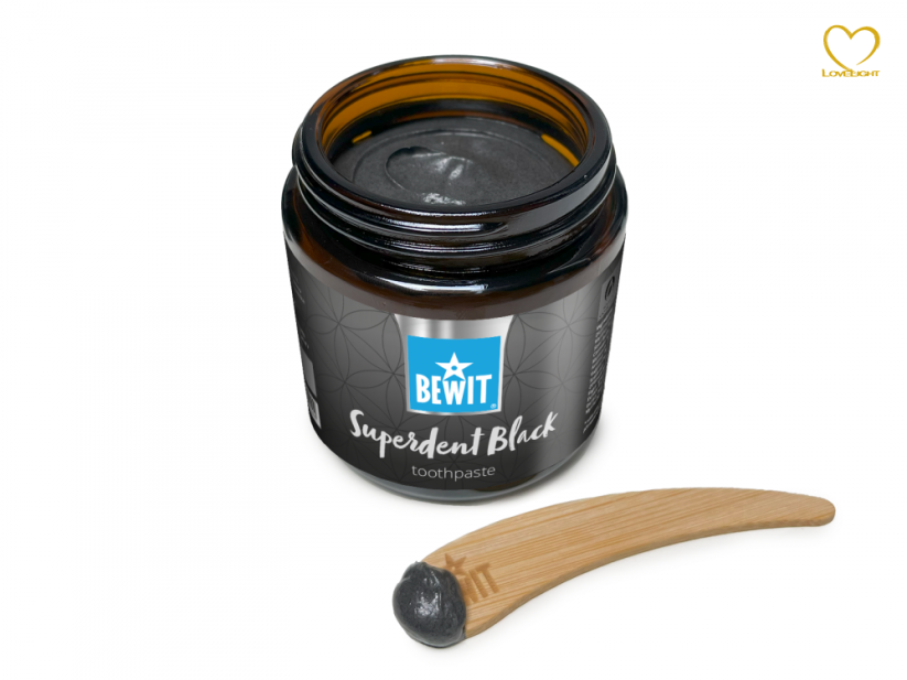 BEWIT Superdent Black - 100 ml - Zubní pasta s obsahem aktivního uhlí - balení: 10 ks (10x100 ml)