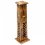 Věže, krabičky a stojánky na vonné tyčinky - Stojánky: Dřevěný stojánek pro vonné tyčinky s mosazným zdobením - Květ Života