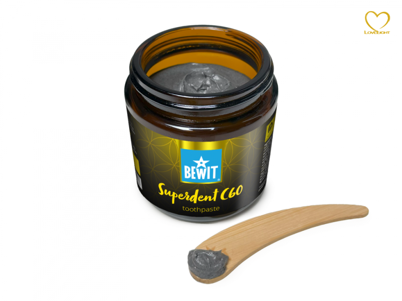 BEWIT Superdent C60 - 100 ml - Zubní pasta s obsahem aktivního uhlí a molekulou C60 - balení: 100 ml