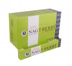 7 Herbs (7 Ervas - 7 Bylin) - Vonné tyčinky Vijayshree Golden (Indie) - balení 15 g