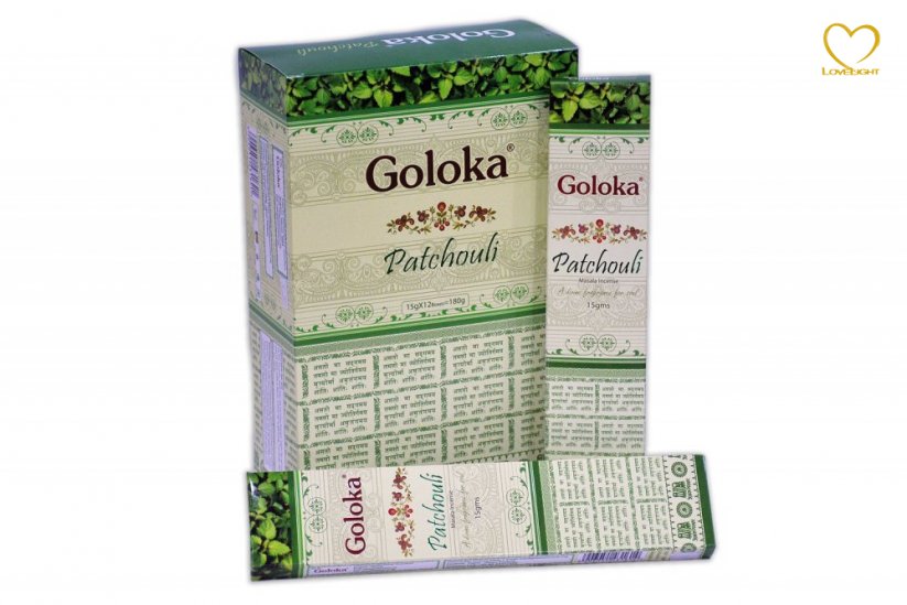 Premium - Patchouli - Vonné tyčinky Goloka (Indie) - balení 15 g