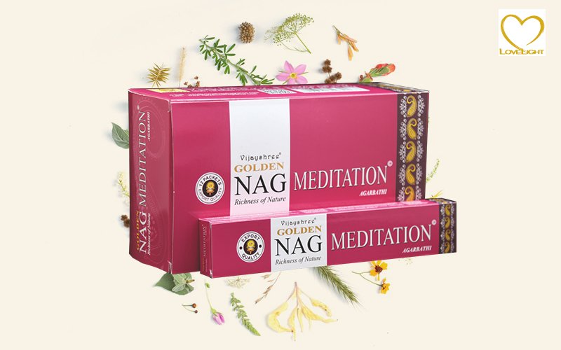 Meditation - Vonné tyčinky Vijayshree Golden (Indie) - balení 15 g