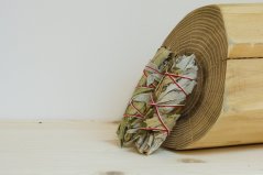 Šalvěj Bílá + Yerba Santa (Kalifornie), vykuřovací svazek Mini - 10 cm, zvýhodněná sada 2 kusů
