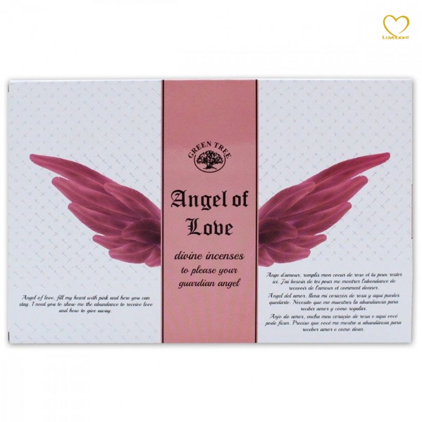Angel of Love (Anděl Lásky) - Vonné tyčinky GreenTree - Holandsko/Indie - balení 15 g