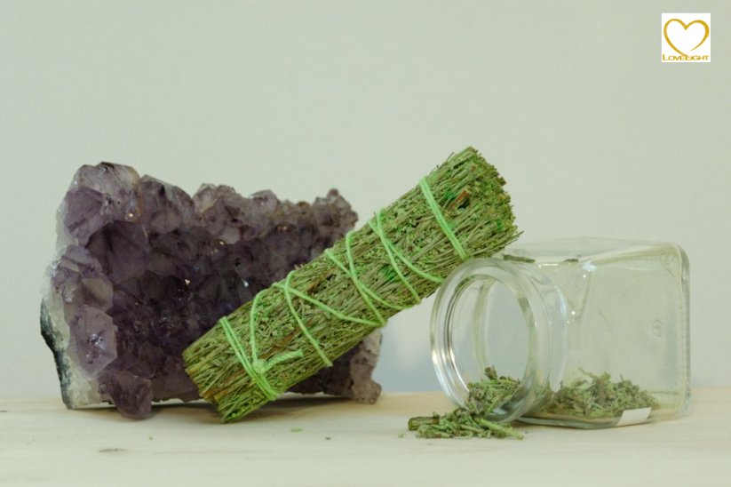 Šalvěj Modrá + Patchouli (Kalifornie), vykuřovací svazek Mini - 10 cm, zvýhodněná sada 2 ks