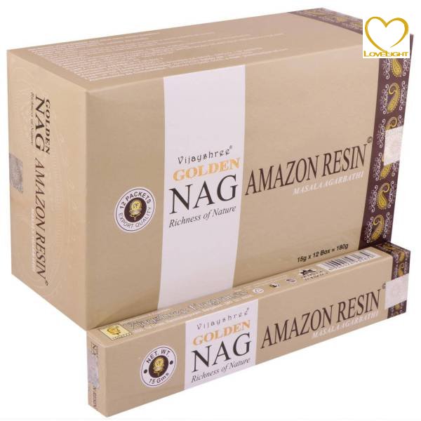 Amazon Resin (Amazonská pryskyřice) - Vonné tyčinky Vijayshree Golden (Indie) - balení 15 g