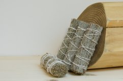 Šalvěj Modrá (Kalifornie), vykuřovací svazek Mini - 10 cm, zvýhodněná sada 3+1 ZDARMA