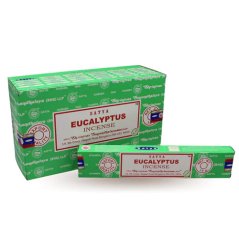 Eucalyptus - Vonné tyčinky Satya (Indie) - balení 15 g