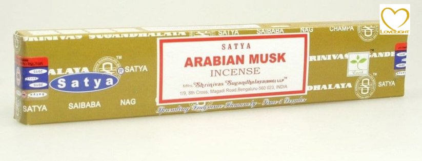 Arabian Musk - Vonné tyčinky Satya (Indie) - balení 15 g