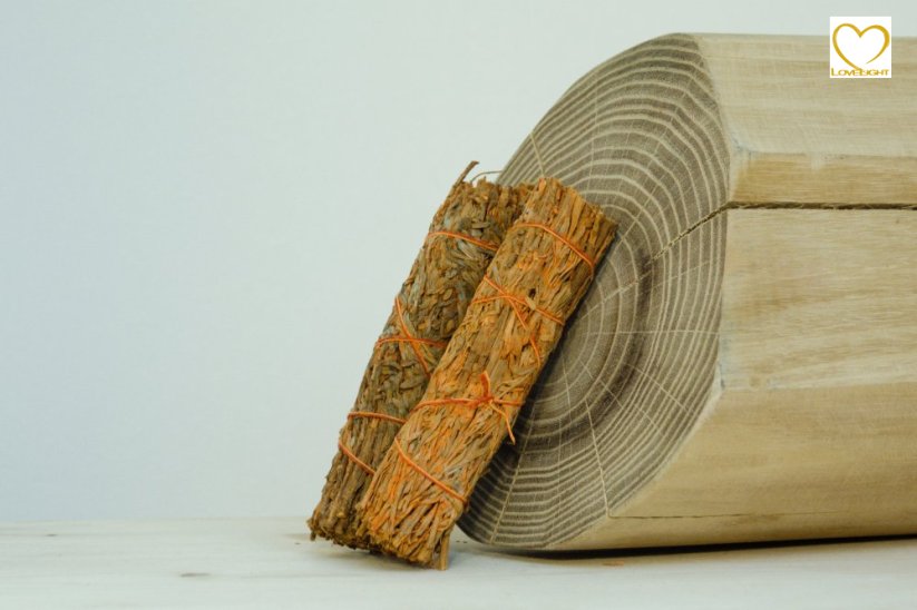 Šalvěj Modrá + Palo Santo (Kalifornie), vykuřovací svazek Mini - 10 cm, zvýhodněná sada 2 ks