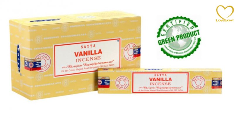 Vanilla - Vonné tyčinky Satya (Indie) - balení 15 g