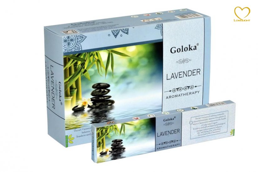 Aromatherapy - Lavender - Vonné tyčinky Goloka (Indie) - balení 15 g