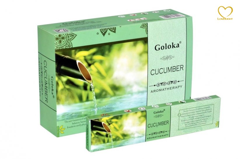 Aromatherapy - Cucumber - Vonné tyčinky Goloka (Indie) - balení 15 g