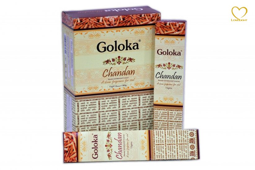 Premium - Chandan - Vonné tyčinky Goloka (Indie) - balení 15 g