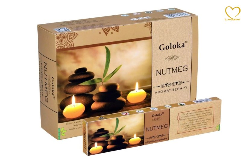 Aromatherapy - Nutmeg - Vonné tyčinky Goloka (Indie) - balení 15 g
