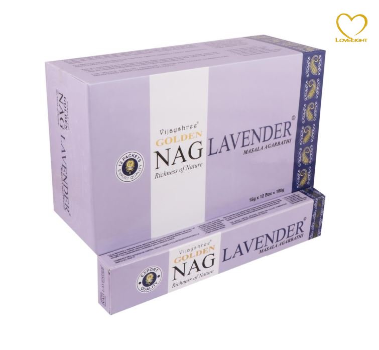 Lavender (Levandule) - Vonné tyčinky Vijayshree Golden (Indie) - balení 15 g
