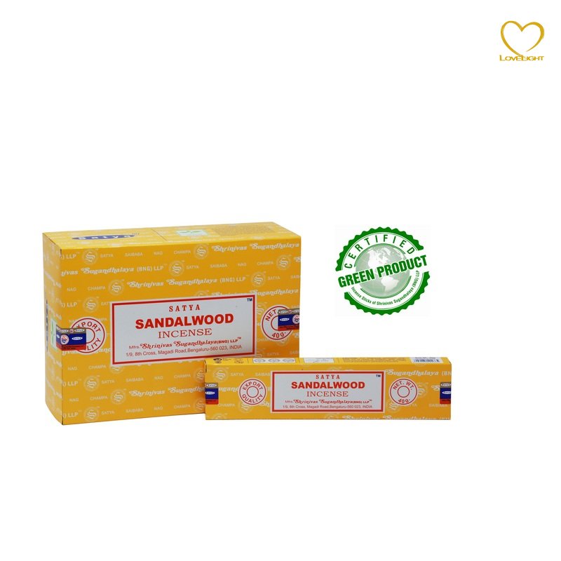 Sandalwood 40 g - Vonné tyčinky Satya (Indie) - balení 40 g
