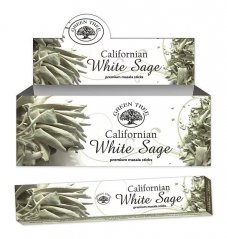 Californian White Sage (Kalifornská Bílá Šalvěj) - Vonné tyčinky GreenTree - Holandsko/Indie - balení 15 g