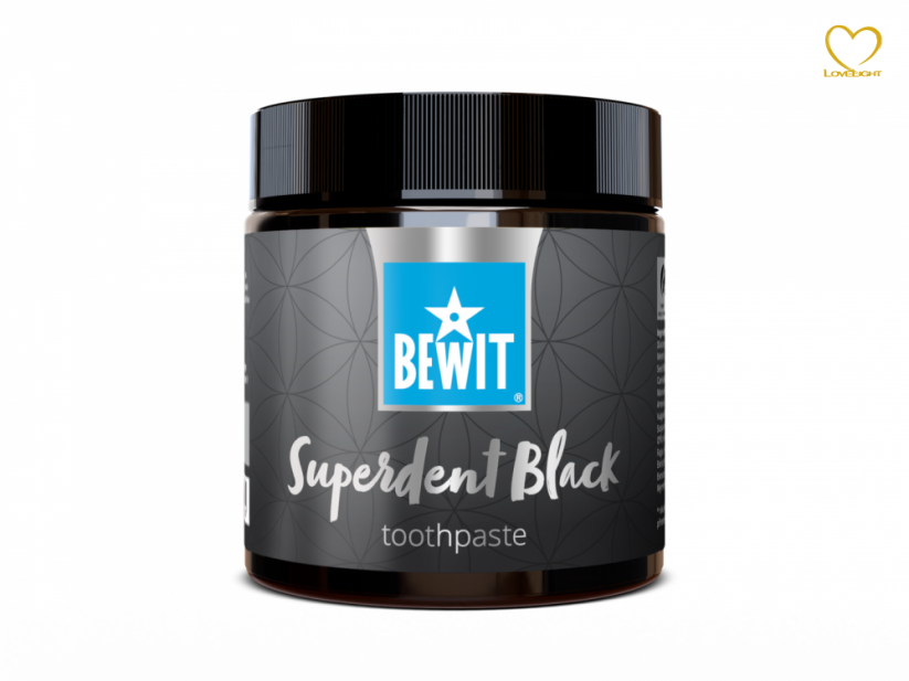 BEWIT Superdent Black - 100 ml - Zubní pasta s obsahem aktivního uhlí - balení: 10 ks (10x100 ml)