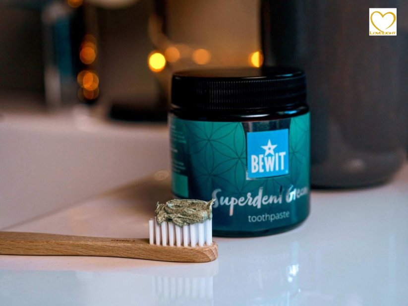 BEWIT Superdent Green - 100 ml - Pečující zubní pasta se Spirulinou - balení: 10 ks (10x100 ml)