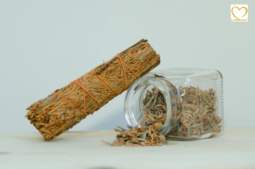 Šalvěj Modrá + Palo Santo (Kalifornie), vykuřovací svazek Mini - 10 cm