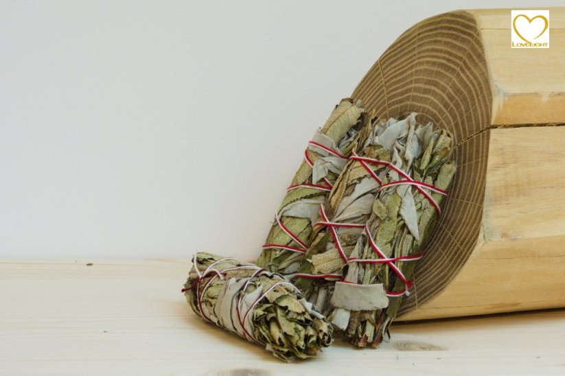 Šalvěj Bílá + Yerba Santa (Kalifornie), vykuřovací svazek Mini - 10 cm, zvýhodněná sada 3+1 ZDARMA