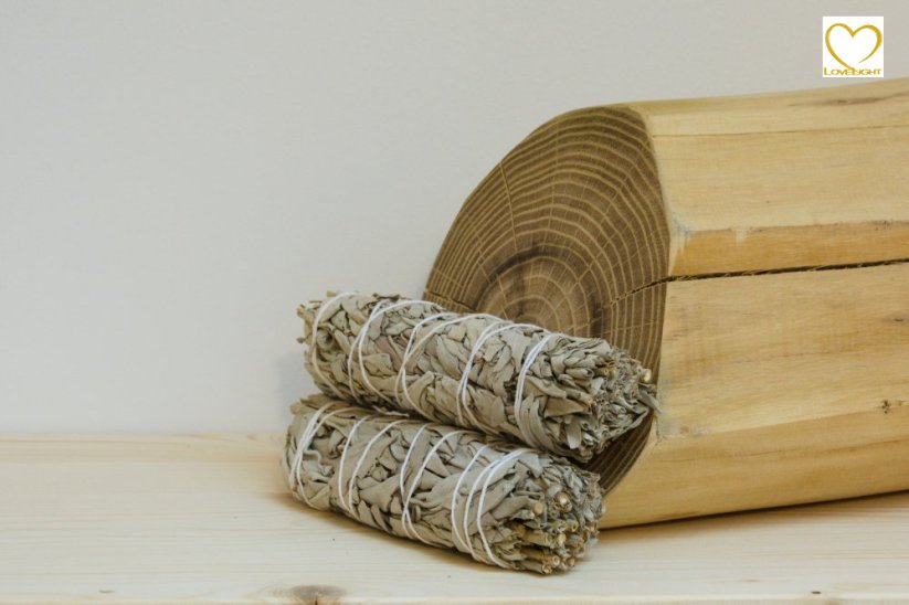 Šalvěj Bílá (Kalifornie), vykuřovací svazek Medium - 15 cm, zvýhodněná sada 2 kusů
