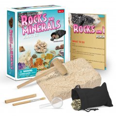ROCKS and MINERALS - vykopávky minerálů pro děti - 5 kamínků