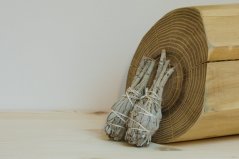 Šalvěj Bílá (Kalifornie), vykuřovací svazek Mini - pochodeň, zvýhodněná sada 2 kusů